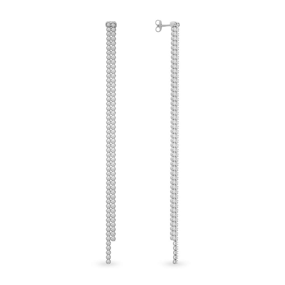 

Серьги из серебра с фианитом 585Gold 702008632, 702008632