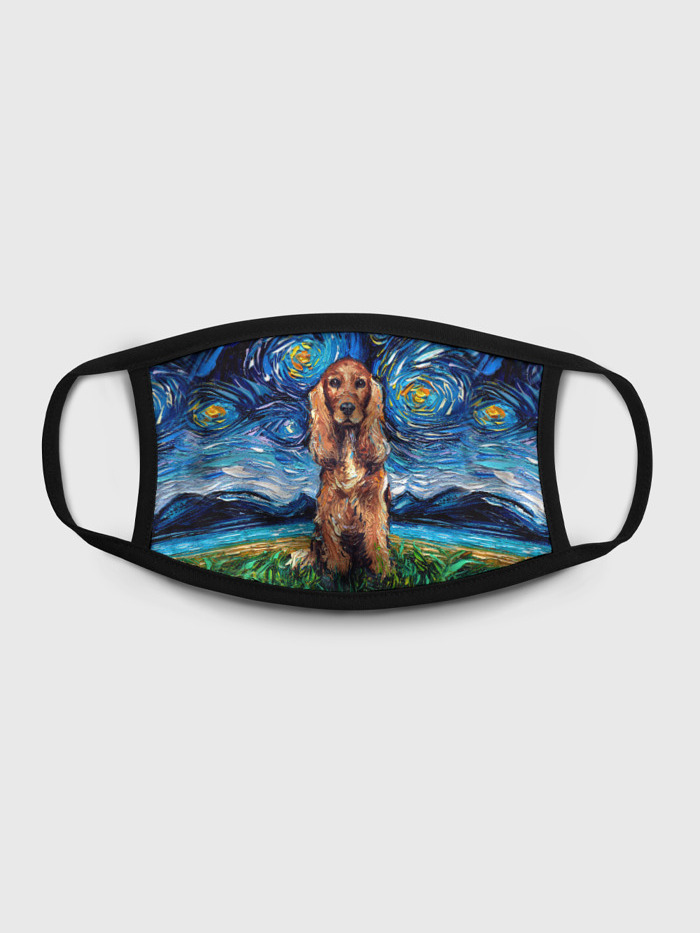 

Многоразовая маска унисекс Burnettie Кокер Спаниель Van Gogh Style, Разноцветный, Кокер Спаниель Van Gogh Style