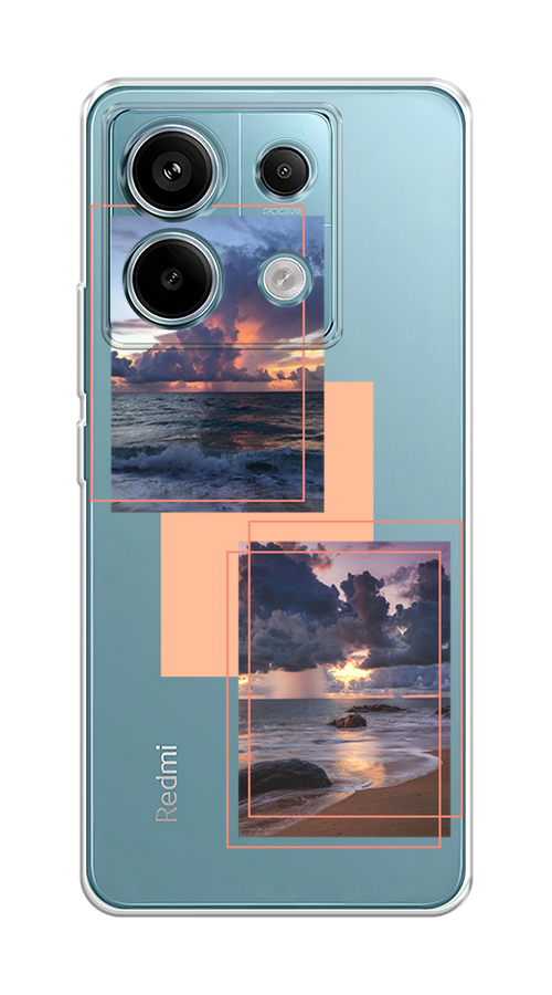 

Чехол на Xiaomi Redmi Note 13 Pro 5G "Sky collage", Розовый;прозрачный;синий, 320150-1