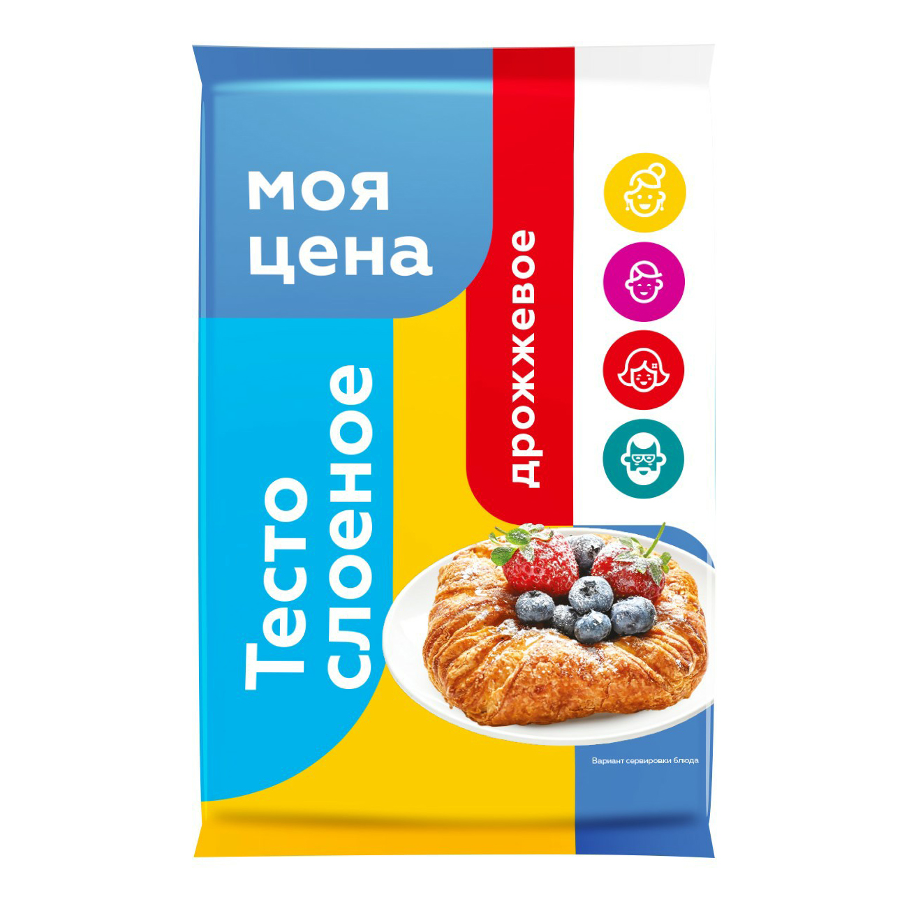 

Тесто Моя цена слоеное дрожжевое 500 г
