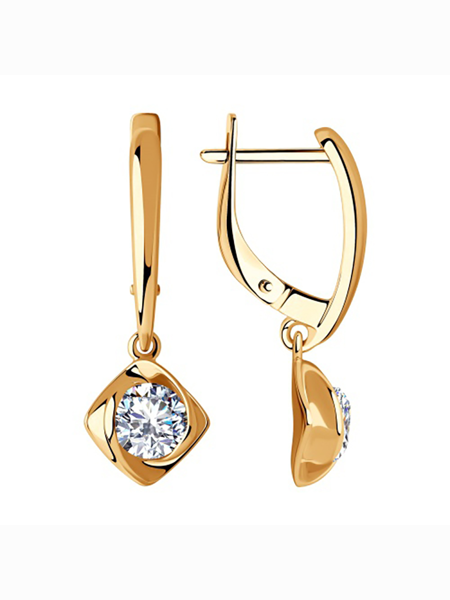 

Серьги из серебра с фианитом 585Gold 702008778, 702008778
