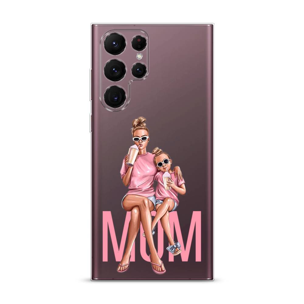 

Чехол Awog на Samsung Galaxy S22 Ultra / Самсунг S22 Ultra "Lovely mom", Синий;бежевый;розовый, 2104050-7