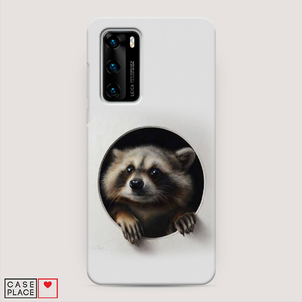 

Чехол Awog "Любопытный енот" для Huawei P40