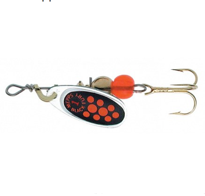 

Блесна вращающаяся Mepps Black Fury Orange AG №1, 3,5 г, блистер, Черный;оранжевый;серебристый