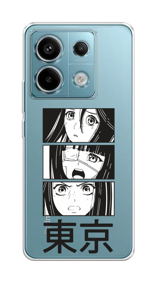 

Чехол на Xiaomi Redmi Note 13 Pro 5G "Tokyo girls", Белый;черный;прозрачный, 320150-1