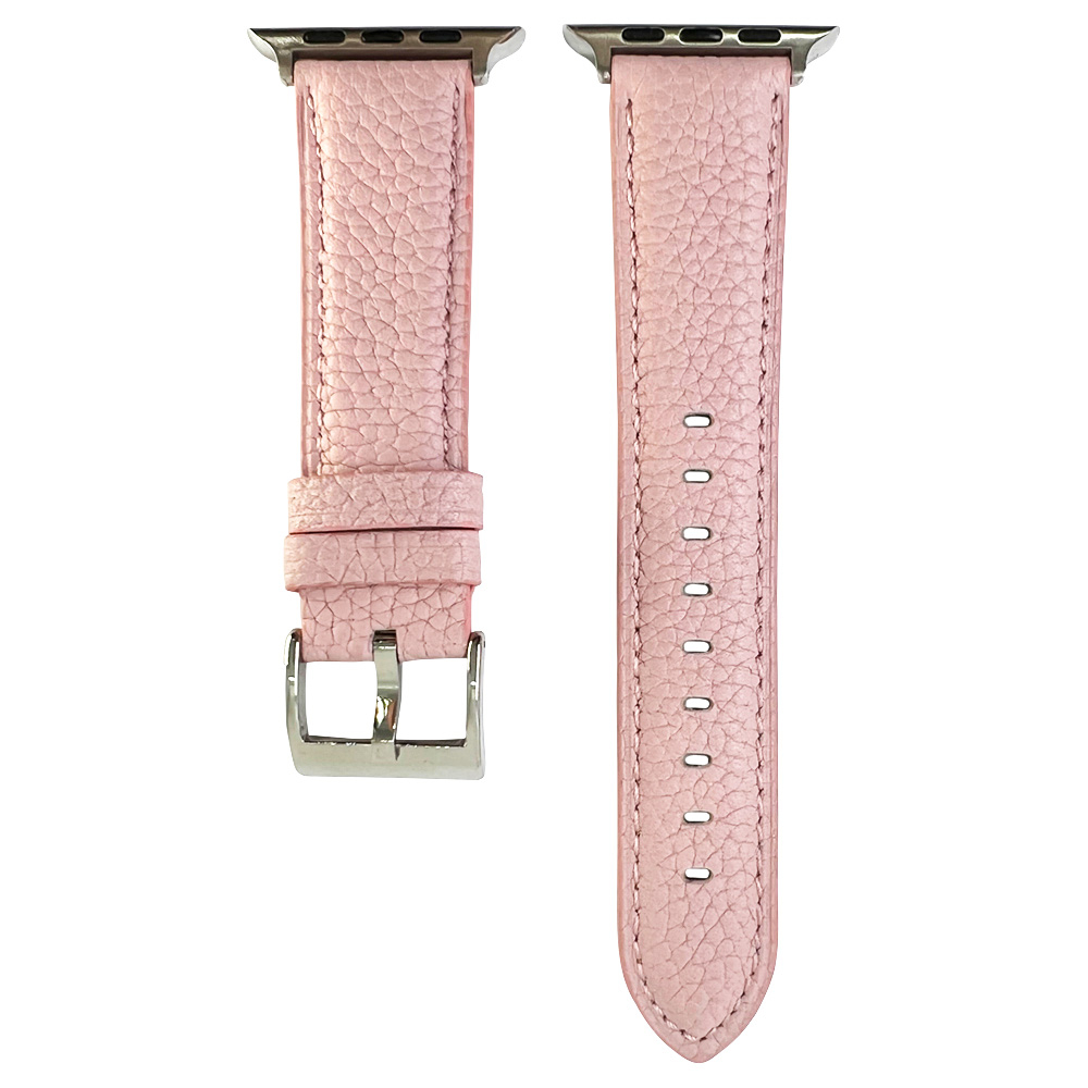 

Ремешок iGrape для Apple Watch 42/44/45 мм из натуральной кожи (Розовый), Ремешок