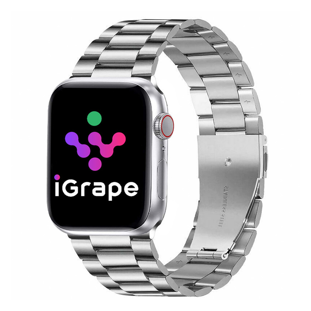 фото Ремешок igrape для apple watch из нержавеющей стали 38/40/41 мм (серебряный)