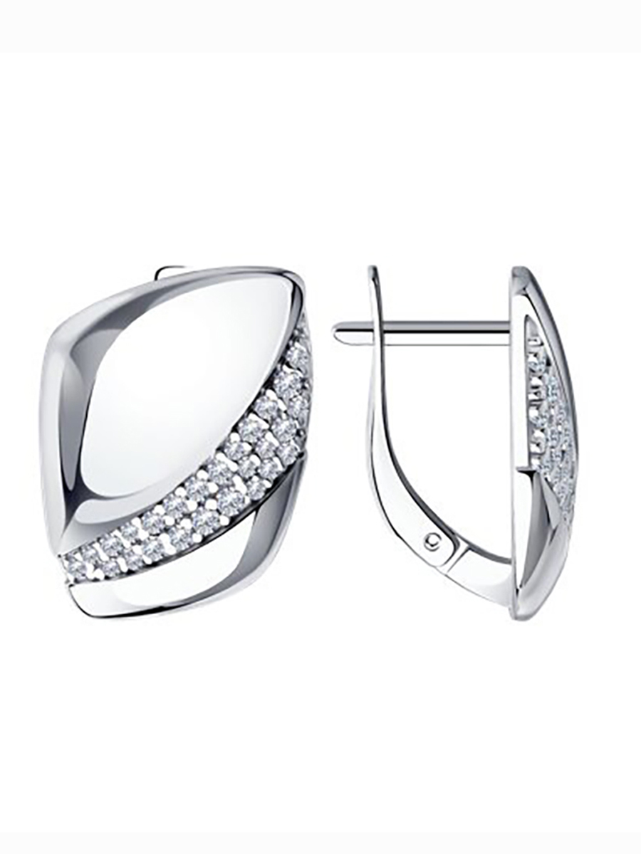 

Серьги из серебра с фианитом 585Gold 702008830, 702008830