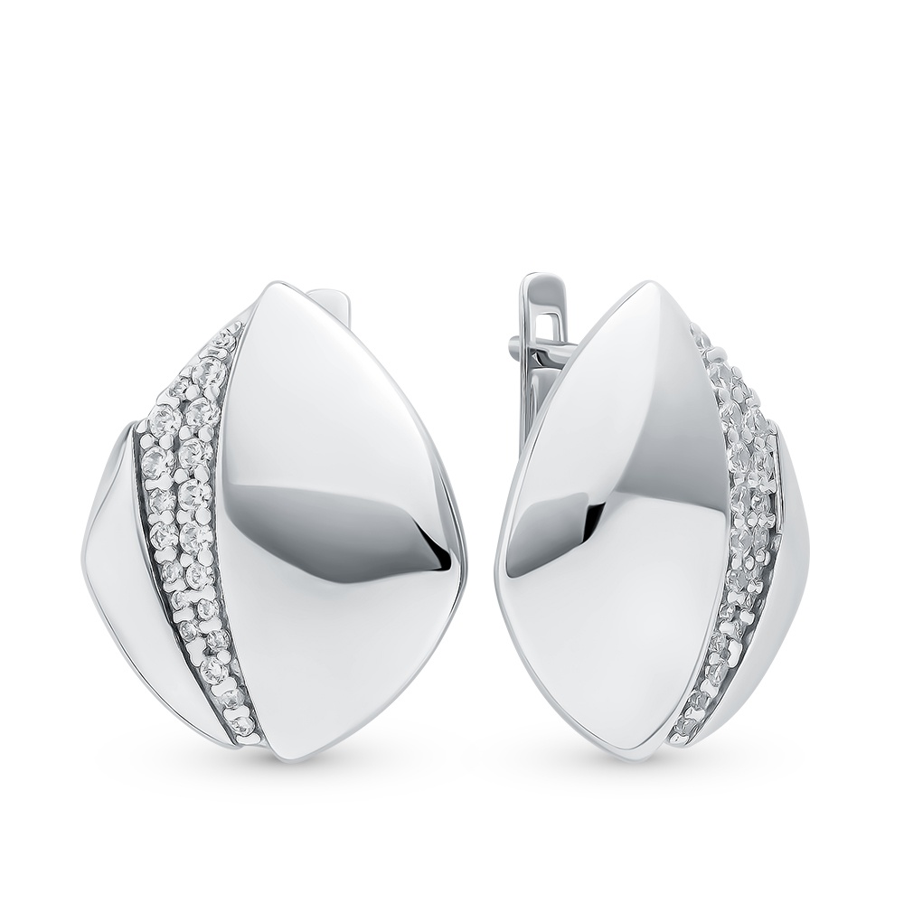

Серьги из серебра с фианитом 585Gold 702008831, 702008831