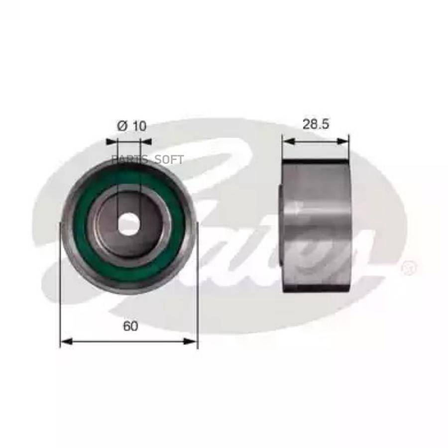 

GATES Направляющий ролик привода ГРМ PowerGrip®