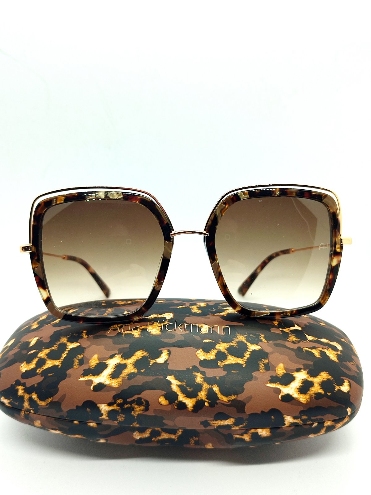 Солнцезащитные очки женские Ana Hickman AH3219G21 коричневые