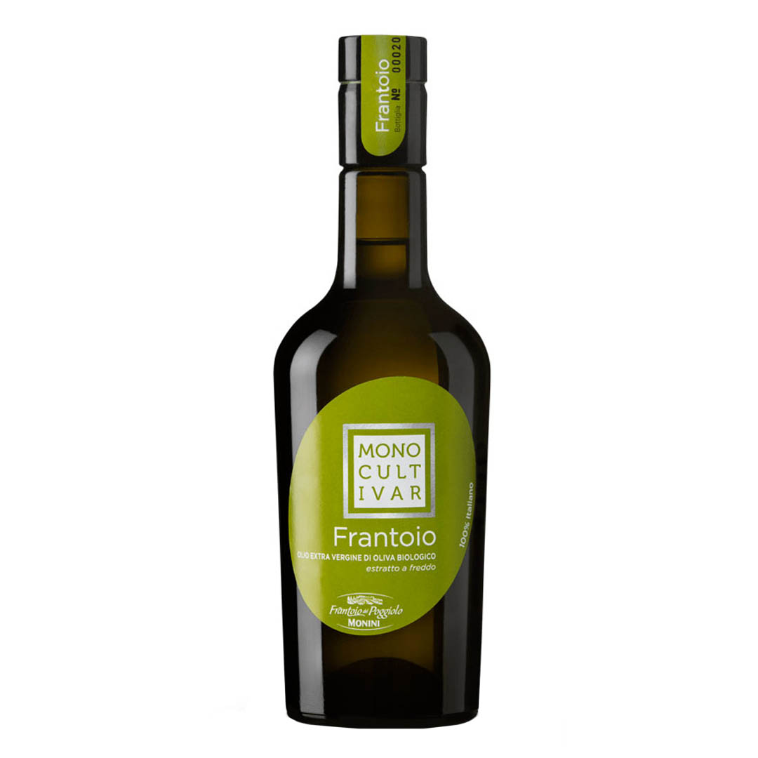 Оливковое масло MONINI, MONOCULTIVAR Frantoio, Bio, Extra Virgin, ст/б, 500 мл
