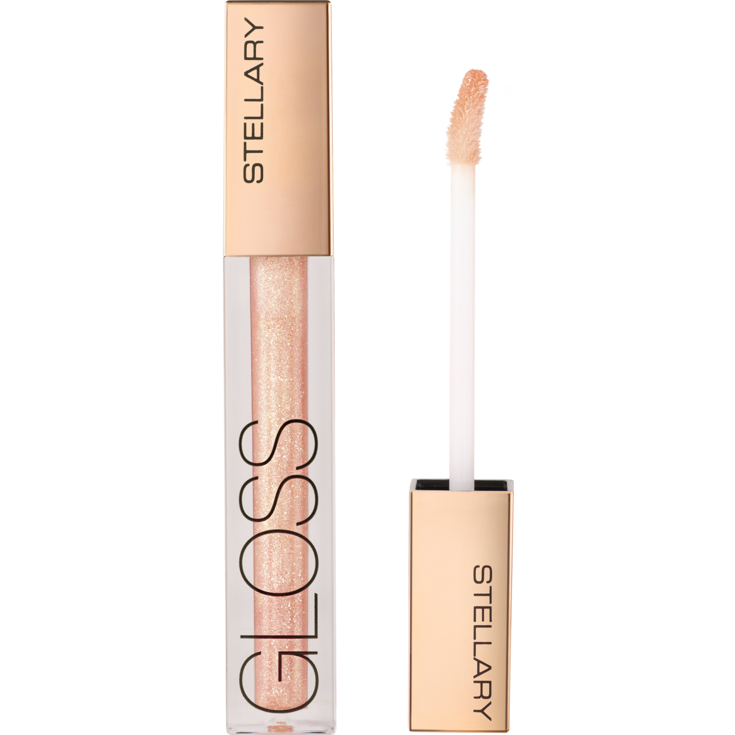 

Блеск для губ Stellary Sexy Gloss тон 04 Champaign, мерцающий 3,5 г, Розовый