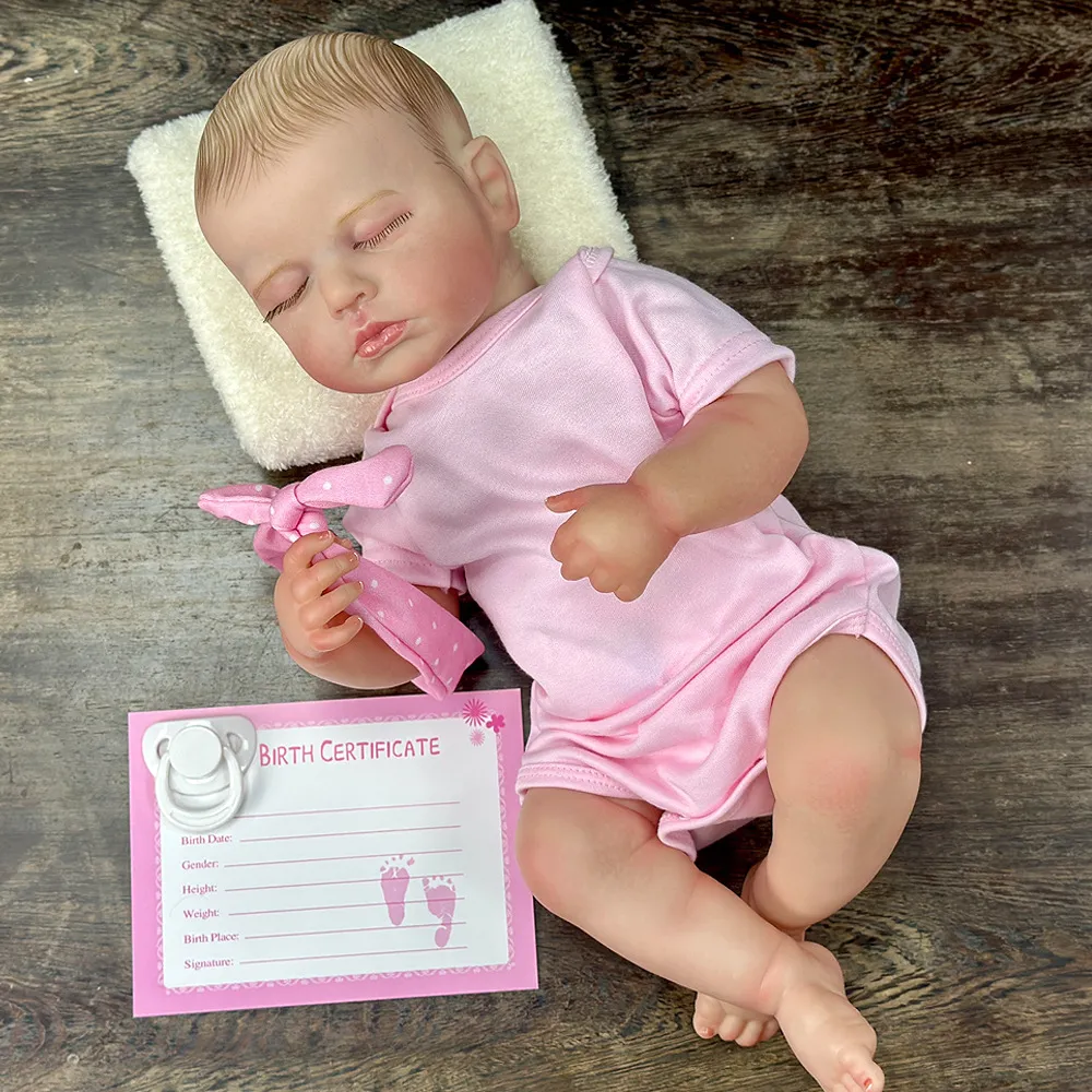 

Кукла Реборн NPK девочка Анюта мягконабивная 50см