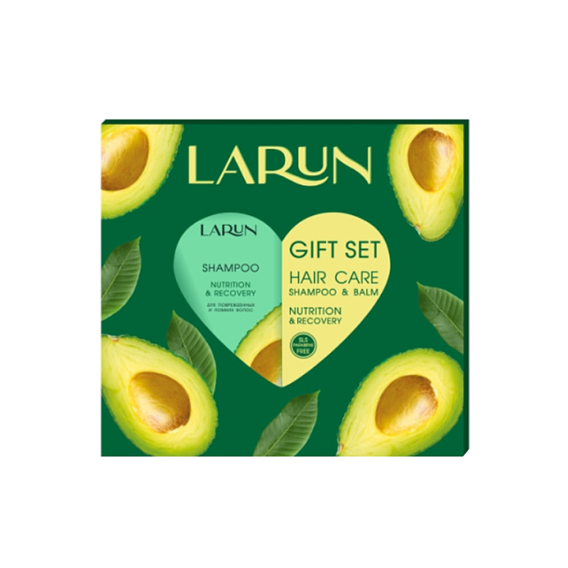 Подарочный набор Larun Nutrition & Recovery 300 мл набор для ламинирования волос epica recovery and nutrition масло бустер 10х10 мл 10 шт