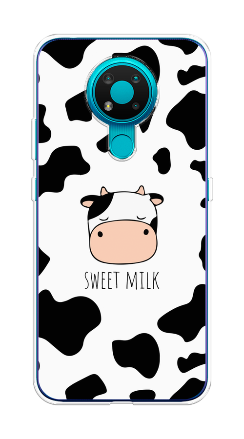 

Чехол на Nokia 3.4 "Sweet milk", Розовый;белый;черный, 123750-1