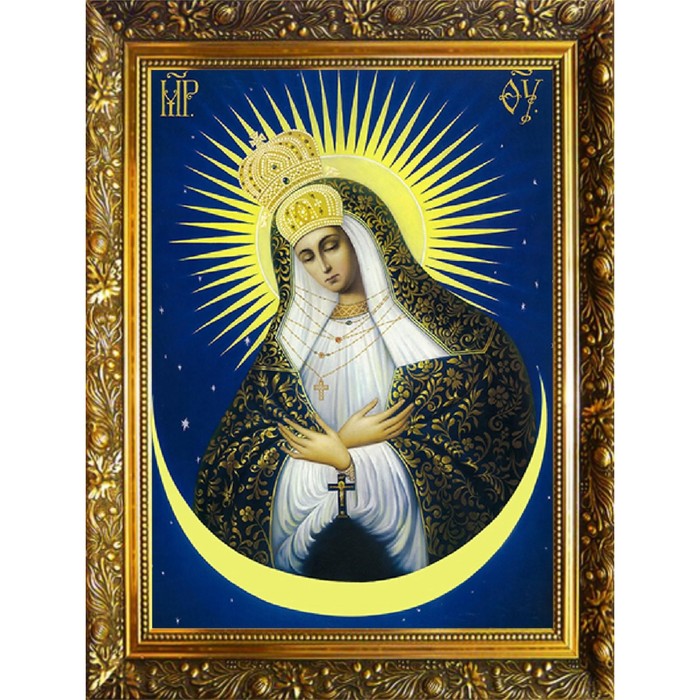 Алмазная мозаика Milato без подрамника Остробрамская икона Божией Матери 30 х 40 см