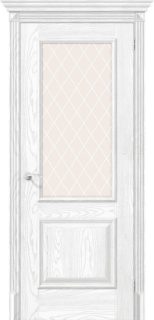 

Дверь Классик-13 Silver Ash White Сrystal elPORTA Браво, Bravo 200*90