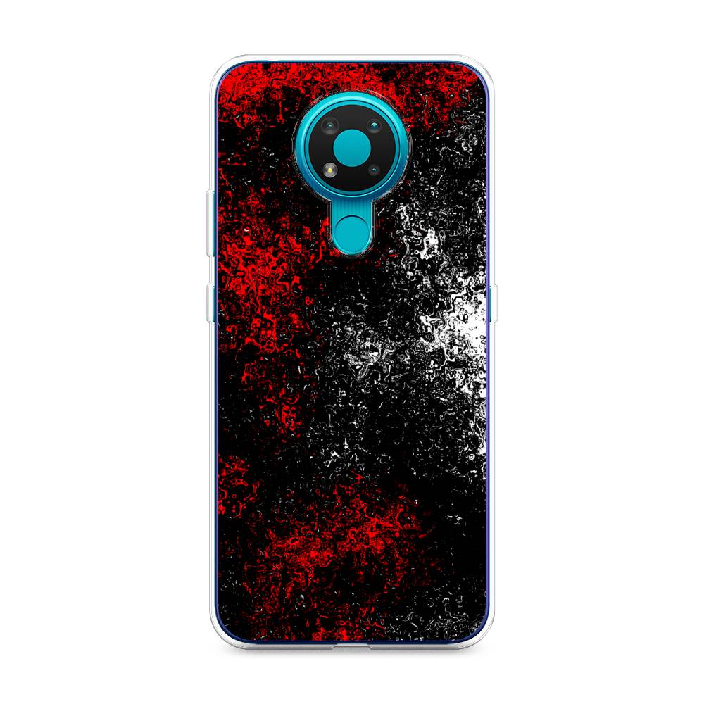 

Чехол на Nokia 3.4 "Монотипия", Красный;черный;белый, 123750-3