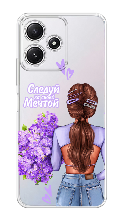 

Чехол на Xiaomi Redmi 12 5G/12R/Poco M6 Pro 5G "Следуй за своей мечтой", Фиолетовый;коричневый, 319650-1