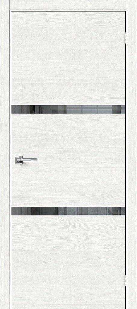 

Дверь Браво-2.55 White Skyline Mirox Grey Mr.Wood Браво, Bravo 200*70