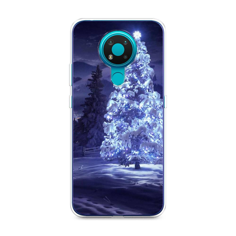 

Чехол на Nokia 3.4 "Зима 4", Синий;черный;белый, 123750-2