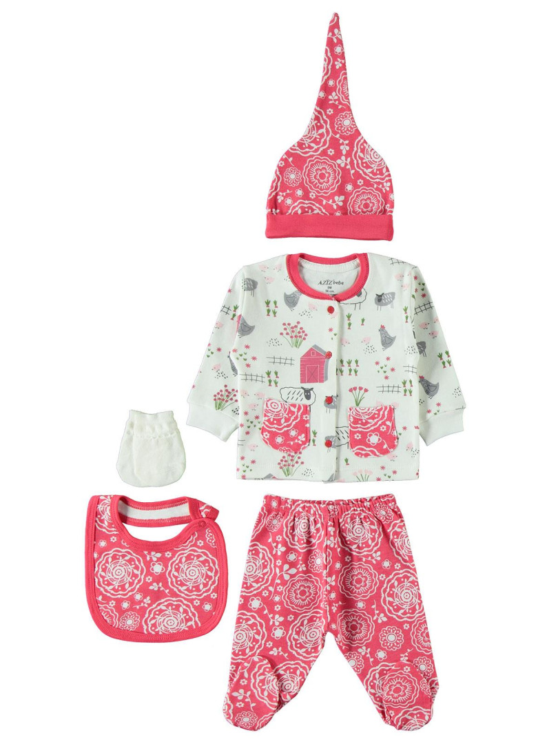 

Комплект для малыша Aziz bebe 04D405287Y21 экрю 0-3 мес (доставка из-за рубежа), 04D405287Y21