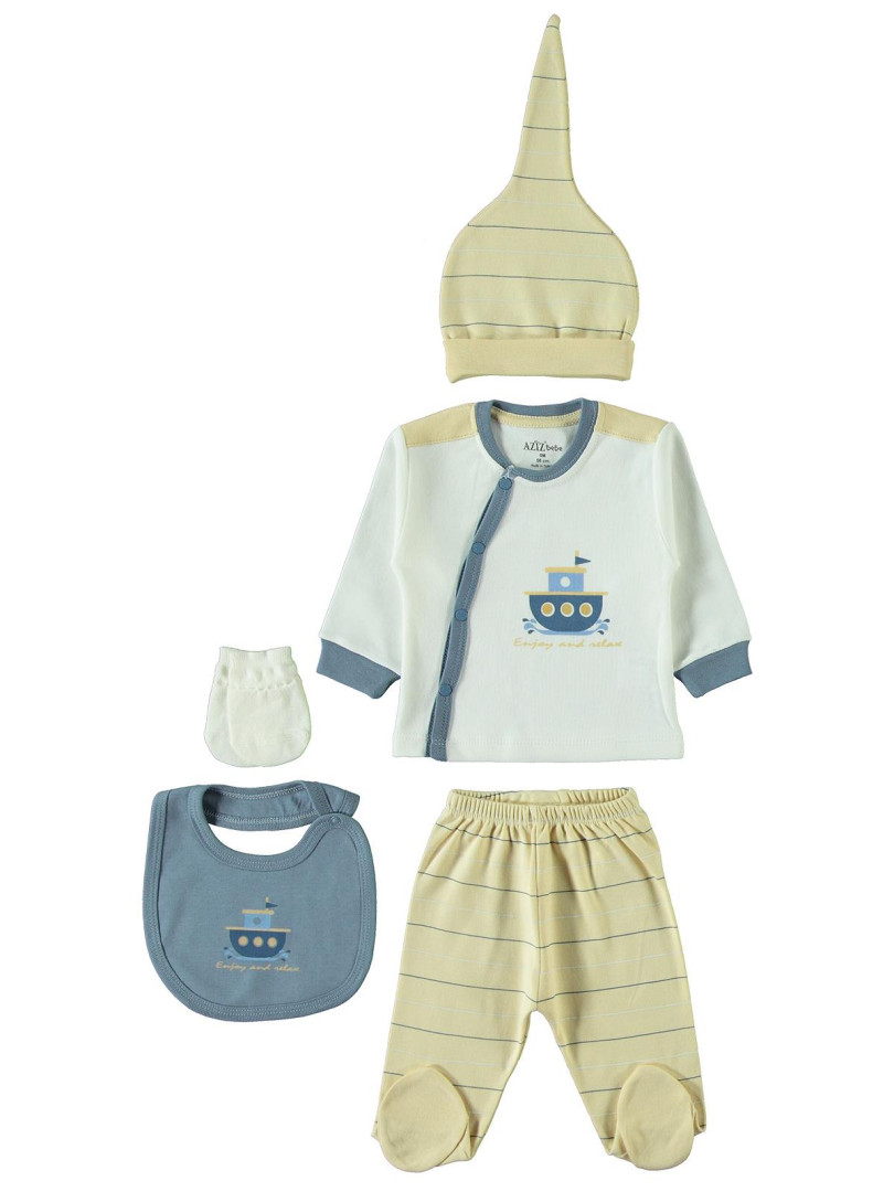 

Комплект для малыша Aziz bebe 04D405267Y21 бежевый 0-3 мес (доставка из-за рубежа), 04D405267Y21