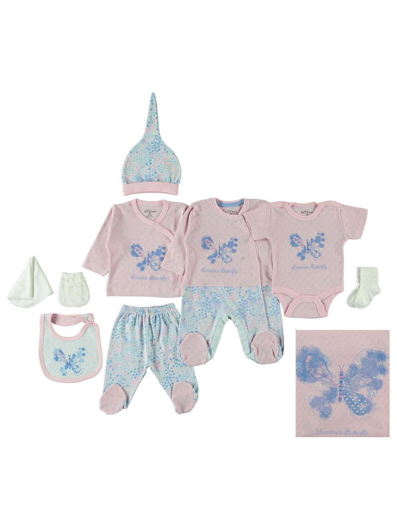 

Комплект для малыша Aziz bebe 96D400235Y21 розовый 0-3 мес (доставка из-за рубежа), 96D400235Y21