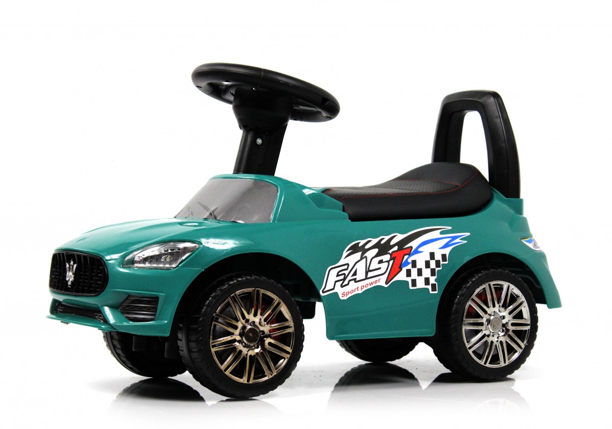 RiverToys Детский толокар L001LL-M зеленый толокар bmw зеленый rivertoys