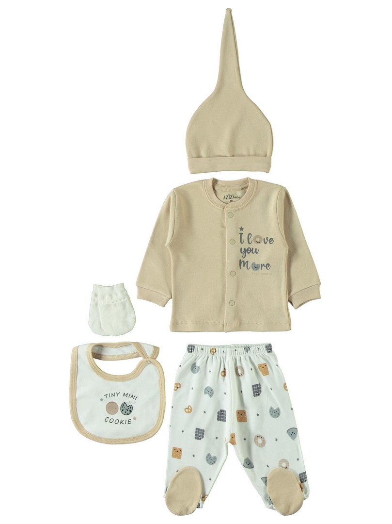 

Комплект Aziz bebe 04D405274Y21 светло-коричневый 0-3 мес (доставка из-за рубежа), 04D405274Y21