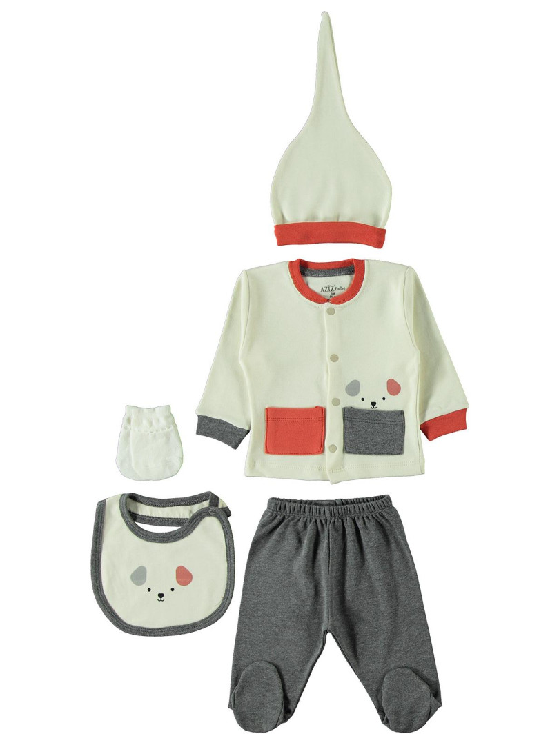 

Комплект для малыша Aziz bebe 04D405273Y21 бежевый 0-3 мес (доставка из-за рубежа), 04D405273Y21