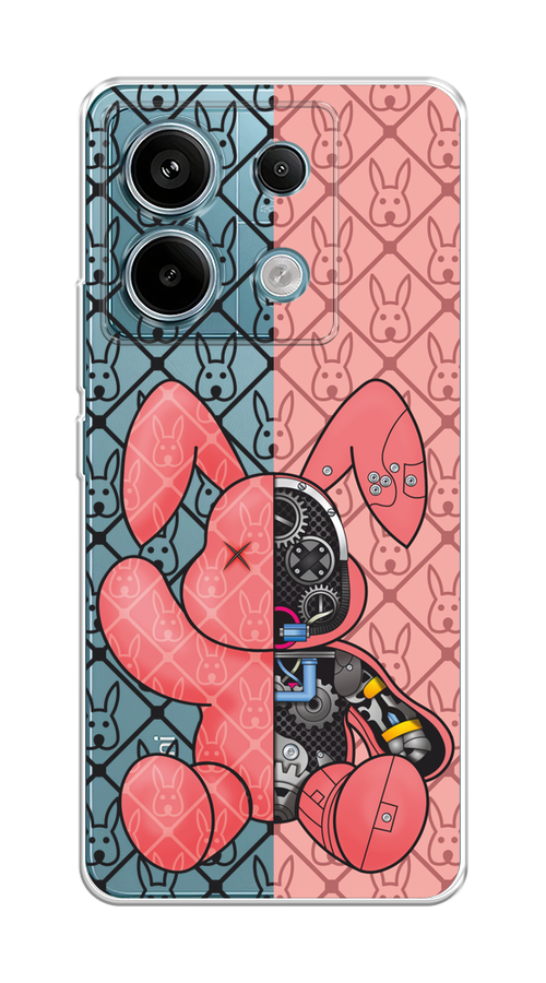 

Чехол на Xiaomi Redmi Note 13 Pro 5G "Киборг-заяц розовый", Розовый;прозрачный;черный, 320150-1