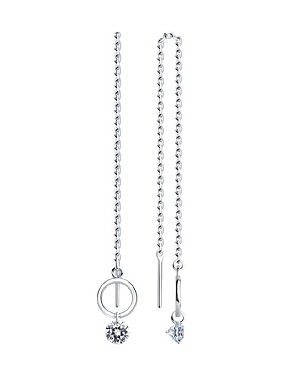 

Серьги из серебра с фианитом 585Gold 702008844, 702008844