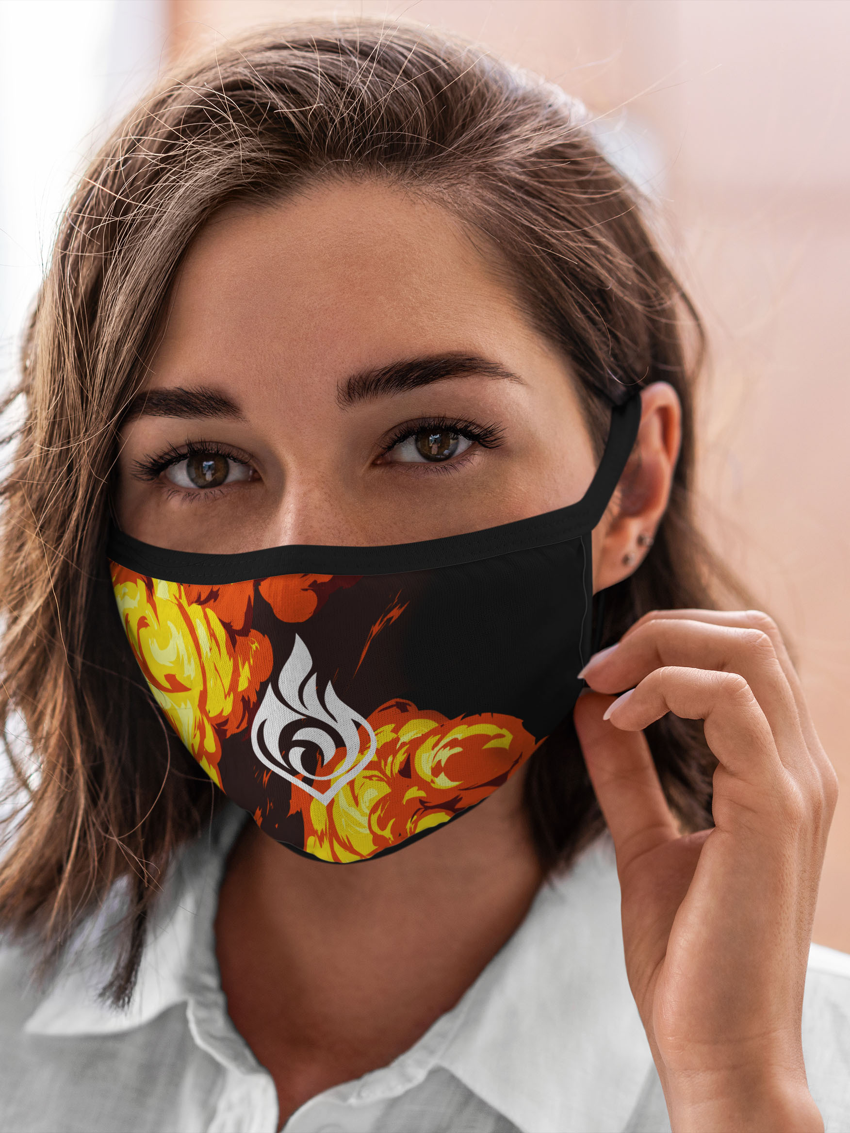 

Многоразовая маска унисекс Burnettie Genshin Impact Piro Пиро Геншин, Разноцветный, Genshin Impact Piro Пиро Геншин
