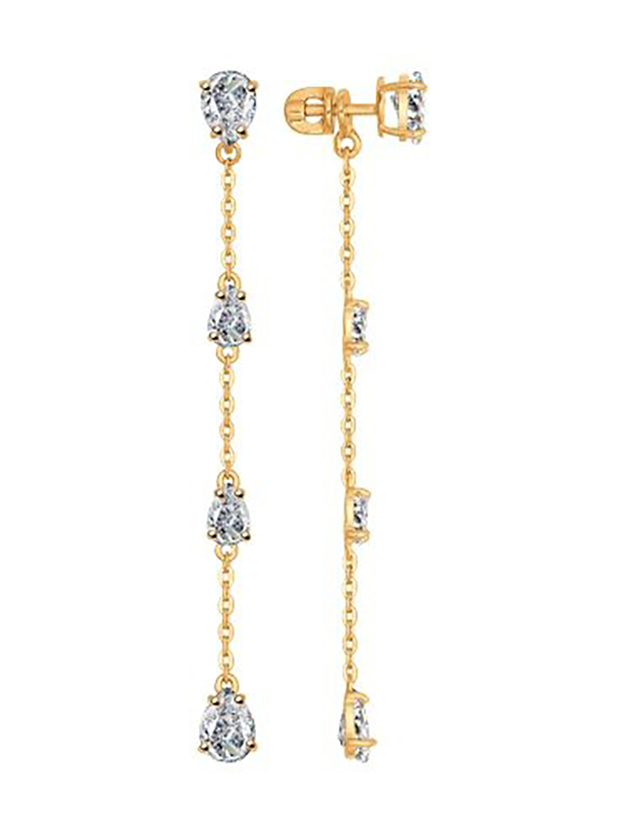 

Серьги из серебра с фианитом 585Gold 702008873, 702008873