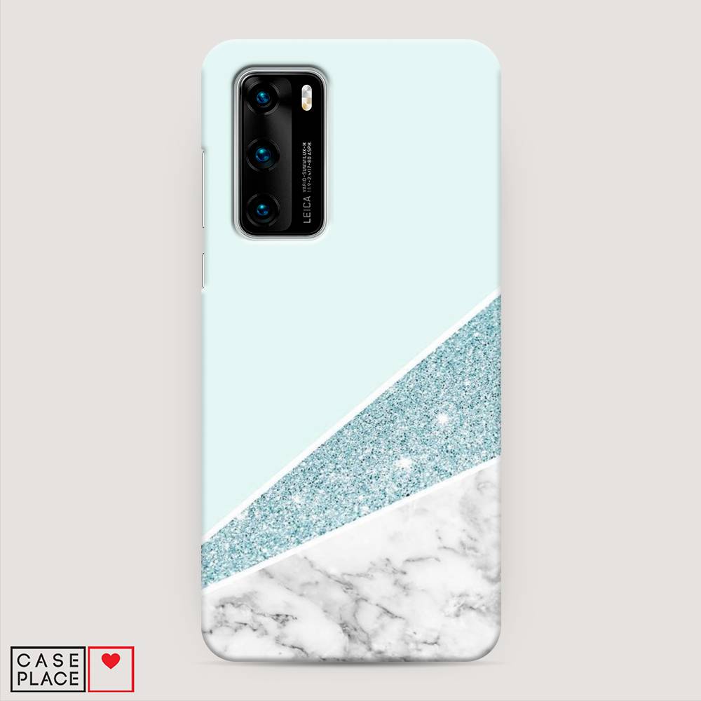 

Чехол Awog "Мрамор с голубыми блестками" для Huawei P40