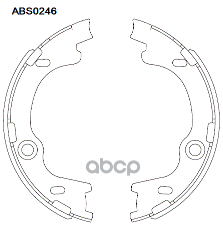 

Тормозные колодки ALLIED NIPPON задние барабанные ABS0246, ABS0246