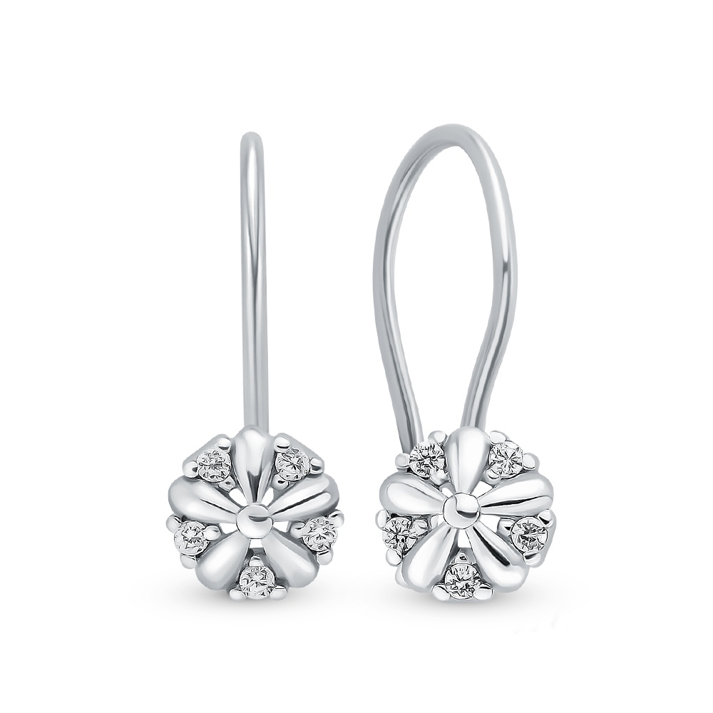 

Серьги из серебра с фианитом 585Gold 902000640, 902000640