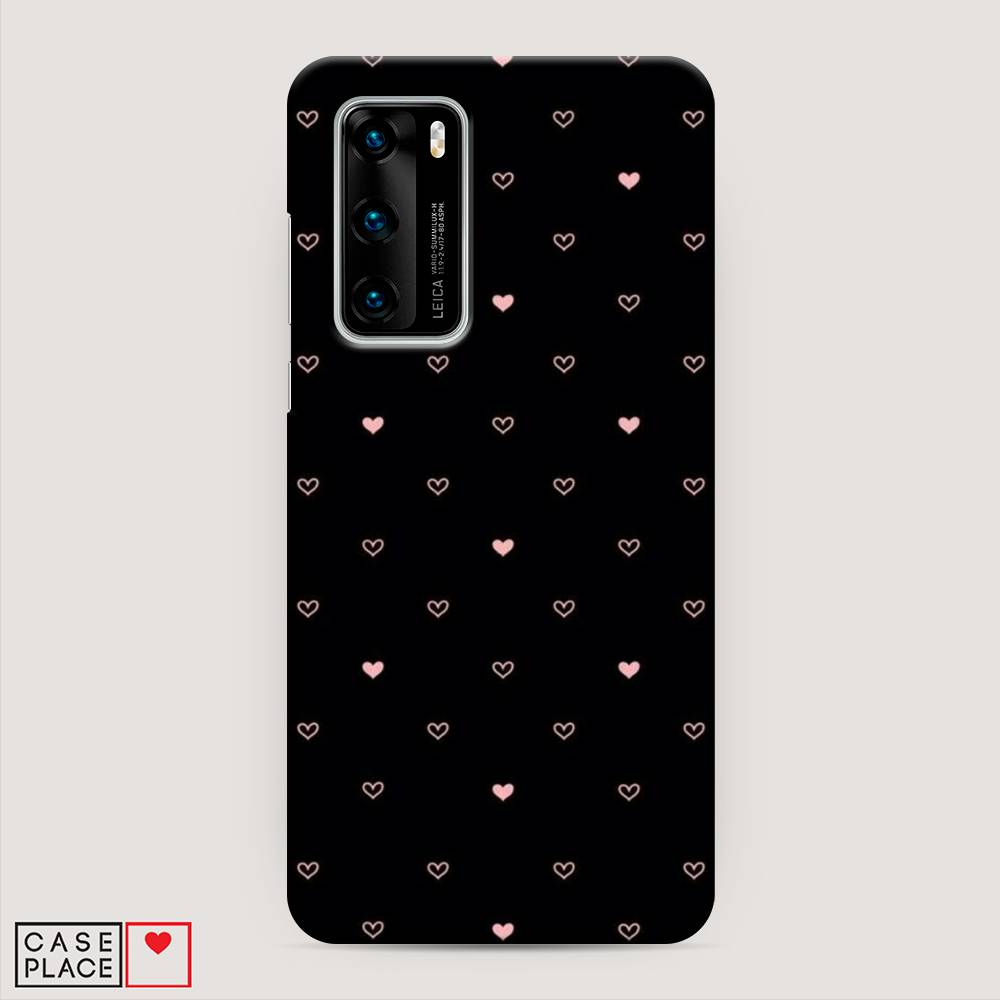 

Чехол Awog "Черный фон и сердечки" для Huawei P40