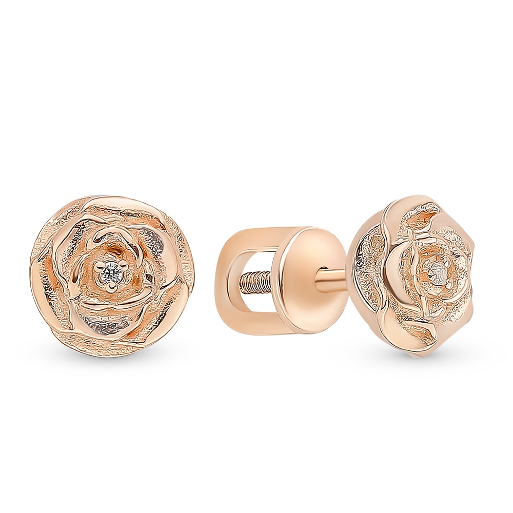 

Серьги из серебра с фианитом 585Gold 702008993, 702008993