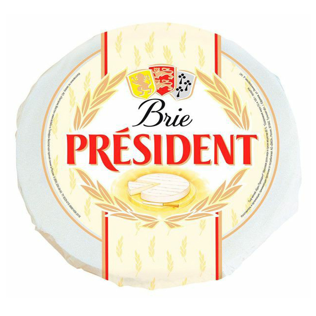 

Сыр мягкий President Brie с белой плесенью 60% БЗМЖ +-300 г