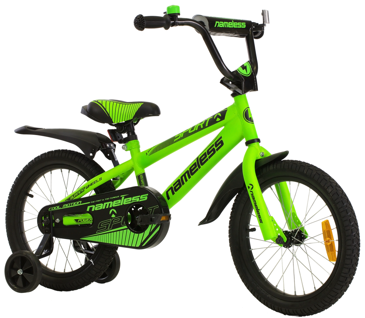 Велосипед 20 NAMELESS SPORT 2023 год, зеленый черный