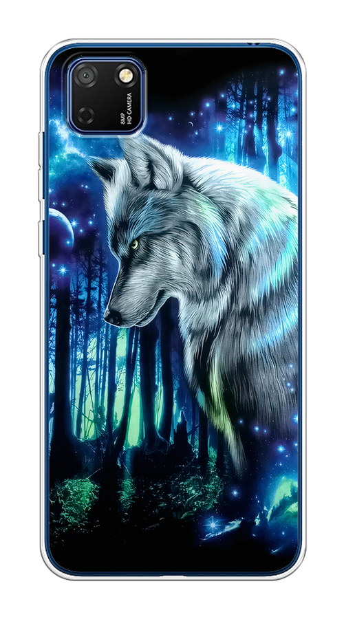 

Чехол на Honor 9S/Huawei Y5p "Сказочный волк", Синий;серебристый;черный, 6103750-1