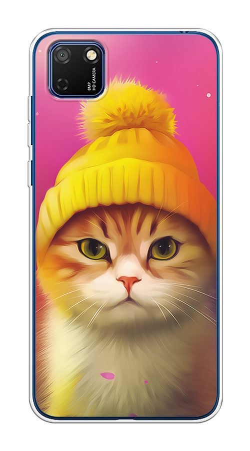 

Чехол на Honor 9S/Huawei Y5p "Котик в шапочке", Розовый;желтый;бежевый, 6103750-1