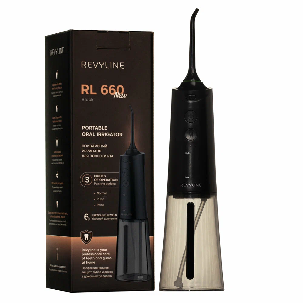 

Ирригатор Revyline RL 660 черный, RL 660