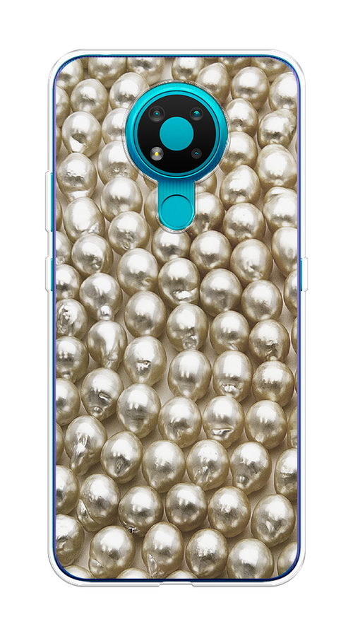 

Чехол на Nokia 3.4 "Жемчуг", Бежевый, 123750-3