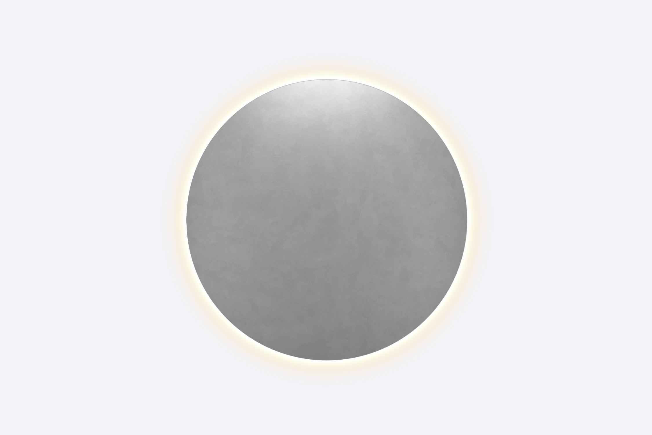 Зеркало настенное GENGLASS GGL-03-M-3000-1 с тёплой подсветкой круглое LED M 79x79