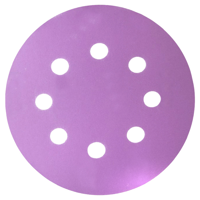 

Hanko Круг шлифовальный Purple PP627 (125 мм; 8 отв.; Р320; 100 шт.) PP627.125.8.0320