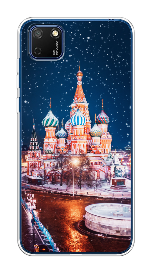 Чехол на Honor 9S/Huawei Y5p "Москва 1" 6103750-1 коричневый,  синий,  белый